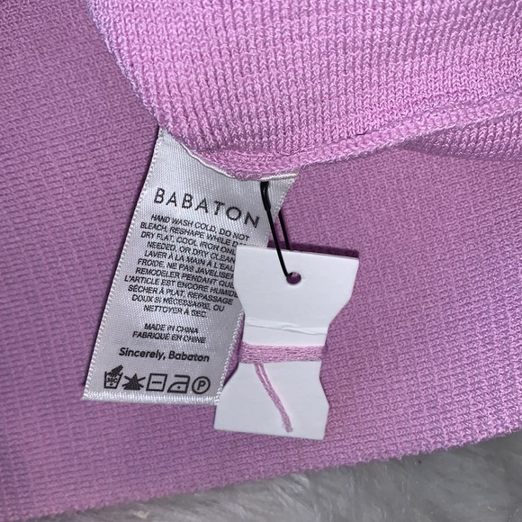 Aritzia Babaton Deep V Sculpt Knit Dress A25018 - Picture 5 of 9